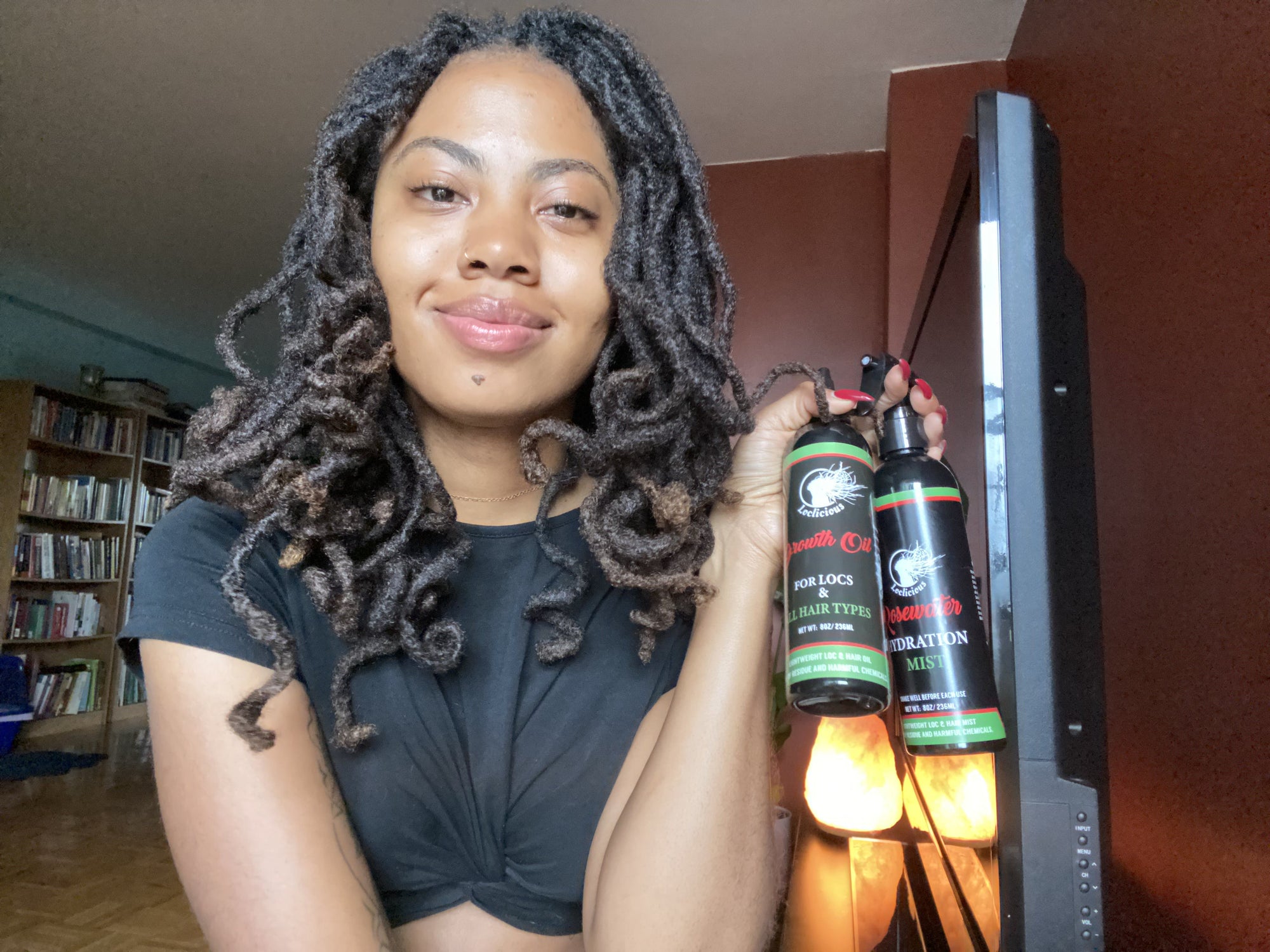 Loclicious Daily Moisturizing Haircare Bundle: Rosewater & Loc Oil