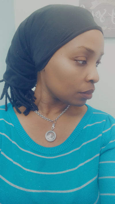 Black Headband Cloth | Black Infinity Headband | Loclicious