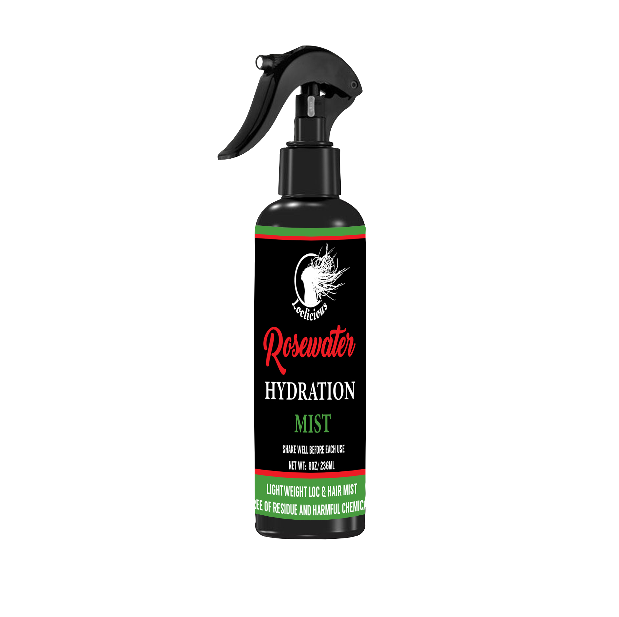 Loc Retwist Bundle: Clarifying Shampoo, Rosewater, & Growth Oi