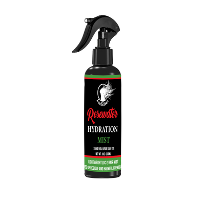 Loc Retwist Bundle: Clarifying Shampoo, Rosewater, & Growth Oi