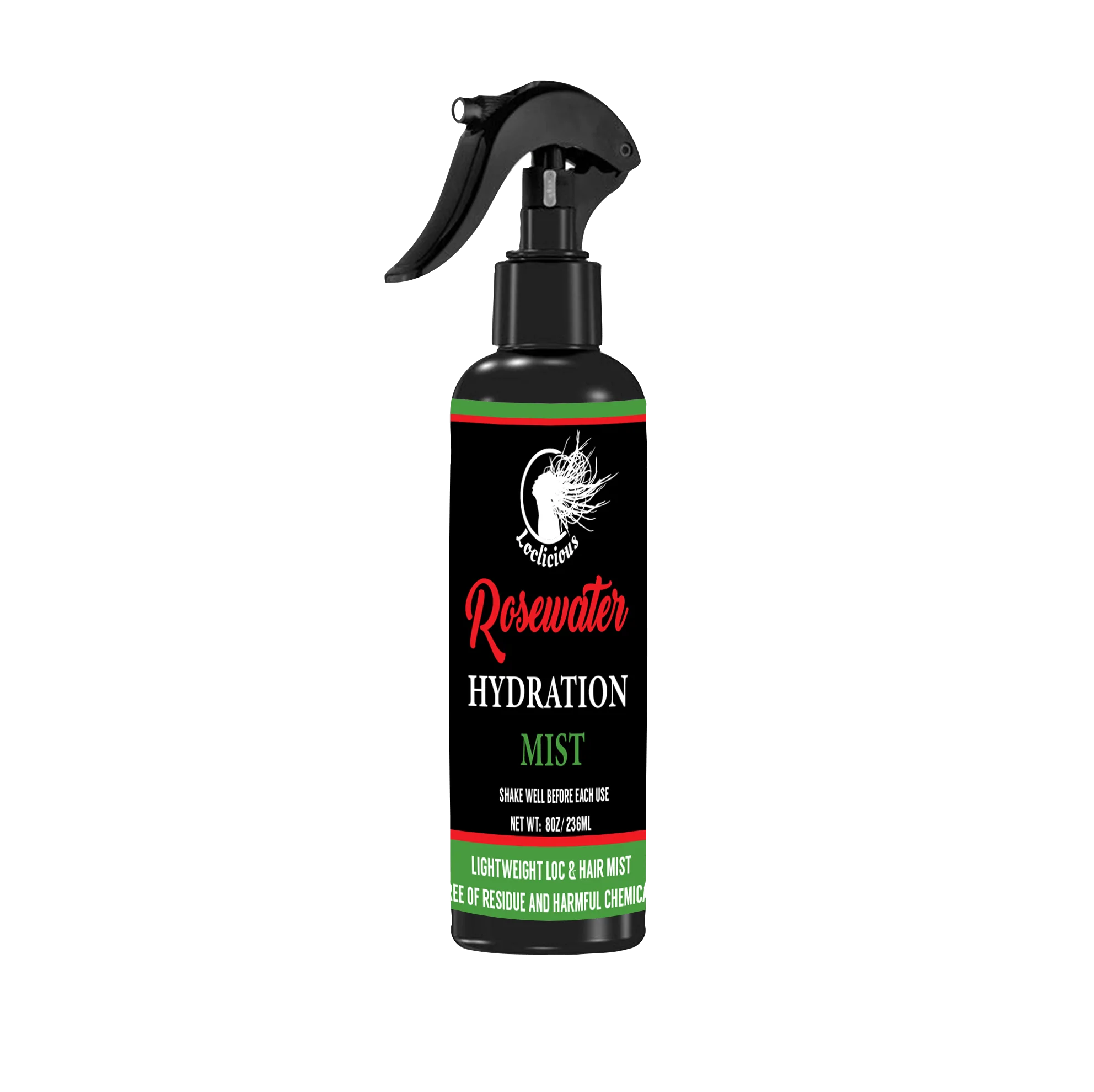 Loclicious Daily Moisturizing Haircare Bundle: Rosewater & Loc Oil