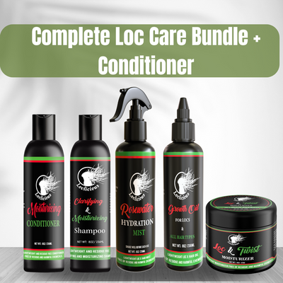 Complete Loc Care: Shampoo, Moisturizer, Oil, Rose Mist Complete Loc Care: Shampoo, Moisturizer, Oil, Rose Mist