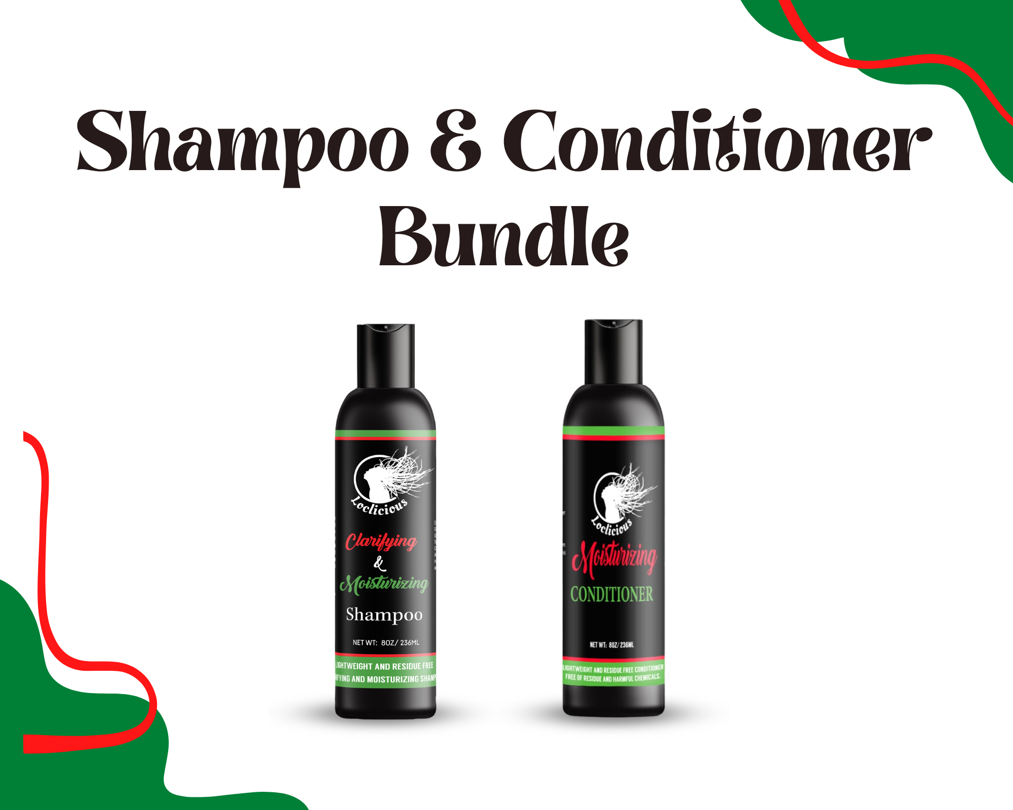 Loclicious Clarifying & Moisturizing Shampoo + Conditioner Bundle