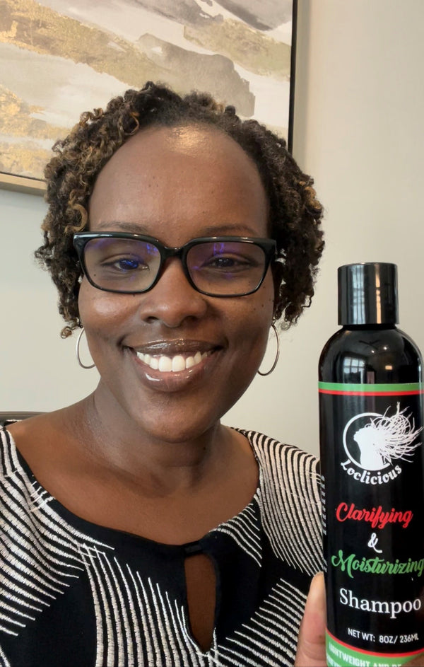 Loclicious Natural Hair Care Clarifying & Moisturizing Shampoo 8oz Size